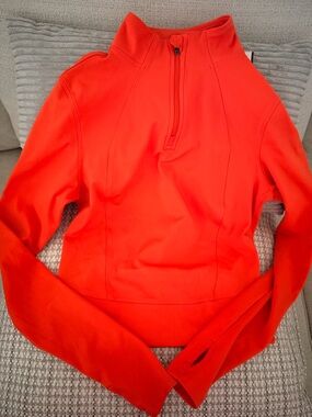 Yogalicious Orange Quarter-Zip Pullover